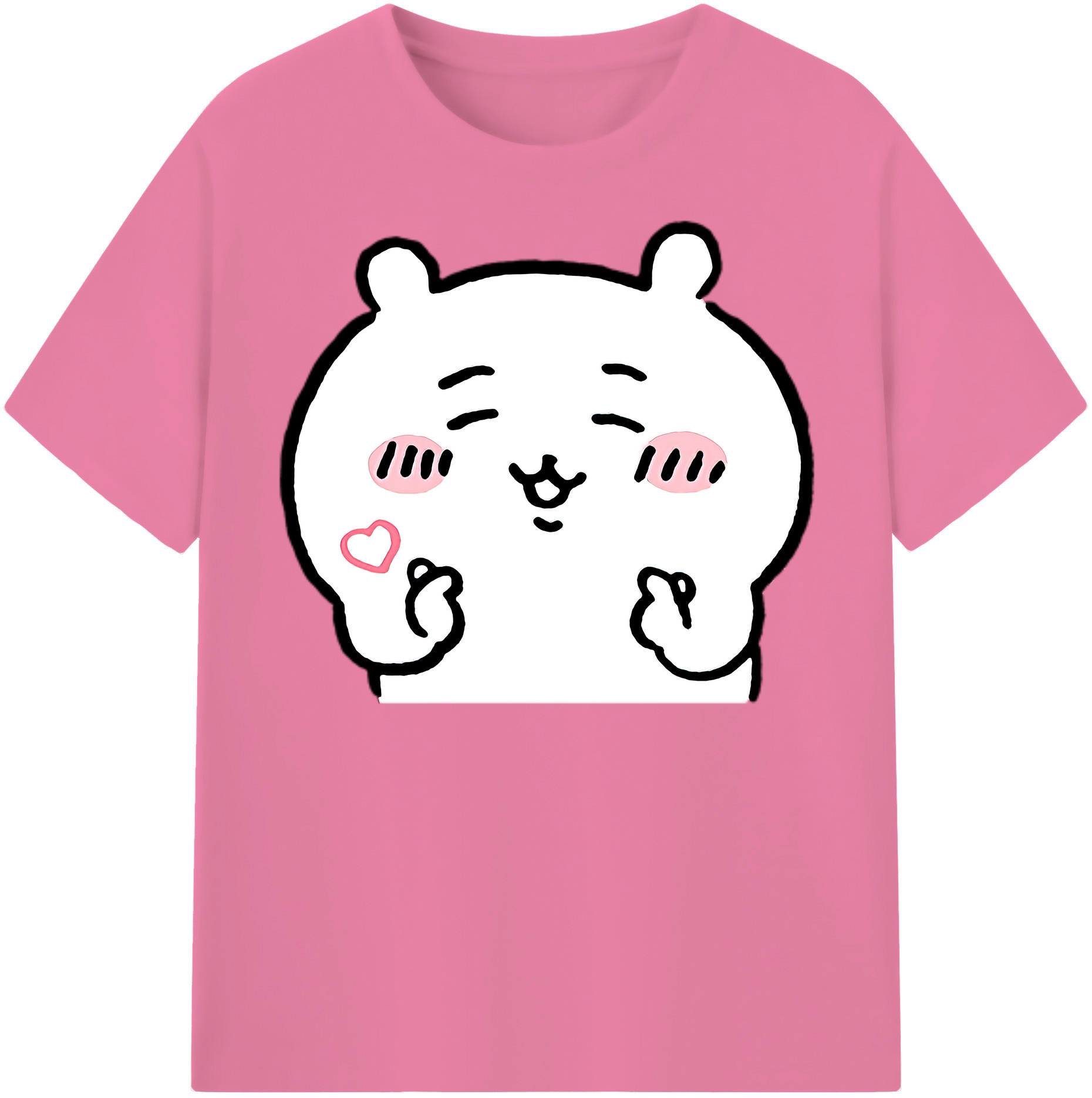 （画像用） ちいかわ ちいかわ Chii-kawa chiikawa 綿100％半袖Tシャツ（フロントプリント）